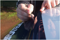 Applying Windscreen Sunstrips