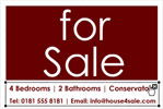 House For Sale Board