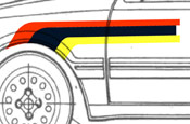 Yellow T16 Stripe