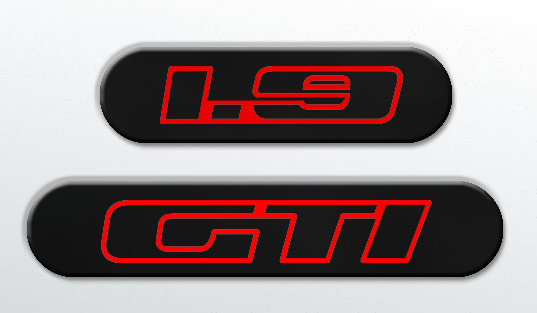 Peugeot 205 Pillar Badge Decals