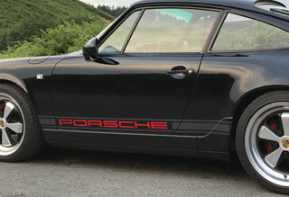Porsche 911 Modern Typeface 2 Colours Decals