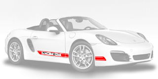 Porsche Cayman R 2 Colours Bespoke Decals