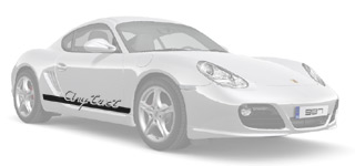 Porsche 987 Cayman Script Decals