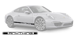 Porsche 911 991 Typeface Decals