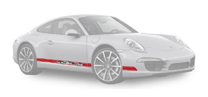 Porsche 911 991 Typeface Extra 2 Colours Decals