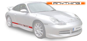 Porsche 911 996 Typeface 2 Colours Decals