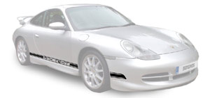 Porsche 911 996 Typeface Extra Decals