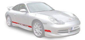 Porsche 911 996 Typeface Extra 2 Colours Decals