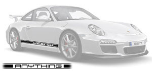 Porsche 911 997 Typeface Decals