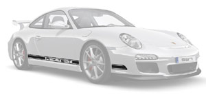 Porsche 911 997 Typeface Extra Decals