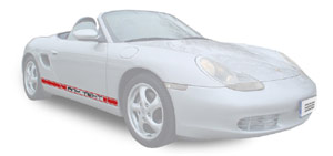 Porsche Boxster 986 Typeface 2 Colours Decals