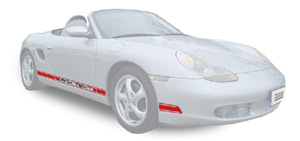 Porsche 986 Boxster Typeface Extra 2 Colours Decals