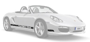 Porsche 911 987 Typeface Extra Decals