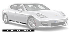 Porsche Panamera Typeface Decals