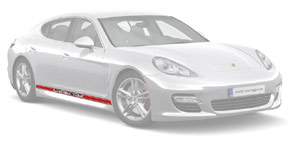 Porsche Panamera Typeface 2 Colours Decals