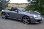 Porsche 911 987 Spyder Decals Black on Grey