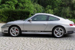 Porsche 911 996 Typeface Extra Decals in Black